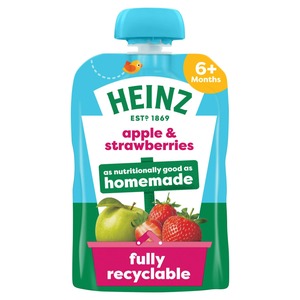 Heinz Apple & Strawberry Puree 6+mnths100G