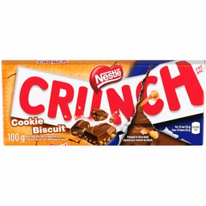 Nestle Crunch Biscuit Chocolate Bar 100g