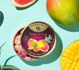 Cavendish & Harvey Tropical Fruit Drops Sugar Free 200G