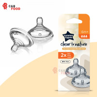 Tommee Tippee Closer To Nature 2x Fast Flow Teats 6m+