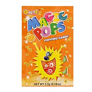 Magic Pops Popping Candy Orange Flavor 40pack 220G