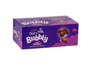 Cadbury Dairy Milk Bubbly Milk Chocolate Box (12pc's) 336G