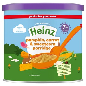 Heinz Pumpkin, Carrot & Sweetcorn Porridge (7+Months) 200G