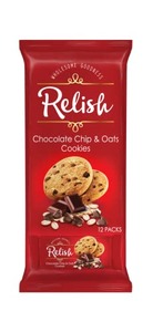 Relish Chocolate Chip & Oats Cookies (12packs) 504G