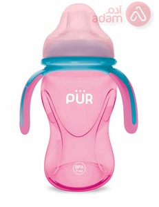 PUR Multi Grasp Drinking Cup (Pink Color, 6m+ Baby) 250ml