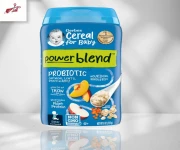 Gerber Probiotic Oatmeal Lentil Peach & Apple Cereal 227gm