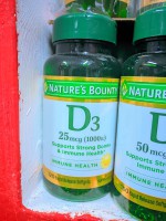 Nature's Bounty Vitamin D3 25mgc 1000 IU, Immune Support, Helps Maintain Healthy Bones, 120 Rapid Release Softgels - Best Price in Bangladesh | Shampoobd