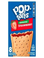 Pop Tarts Unfrosted Strawberry 8 Toasters Pastry 384g