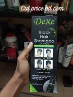 Dexe Black Hair Shampoo for silky shining hair and glowing