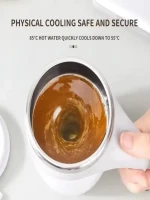 Automatic Magnetic Stirring Coffee Mug Electric Fast Stirring Speed Magnetic Quiet Stirring Travel Cup Auto Mixing Stainless Cup