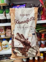 Roshen Konafetto Dark Chocolate Rolled Wafer