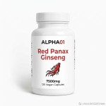 ALPHA01 Red Panax Ginseng 7500mg 120 Vegan Capsules
