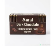 Amul Dark Chocolate 10 Bars Combo Pack 35g each