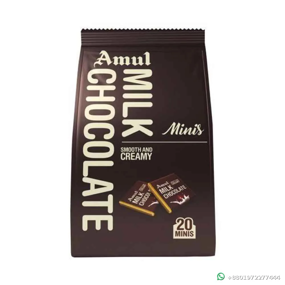 Amul Milk Chocolate Minis Gable Pouch 100g
