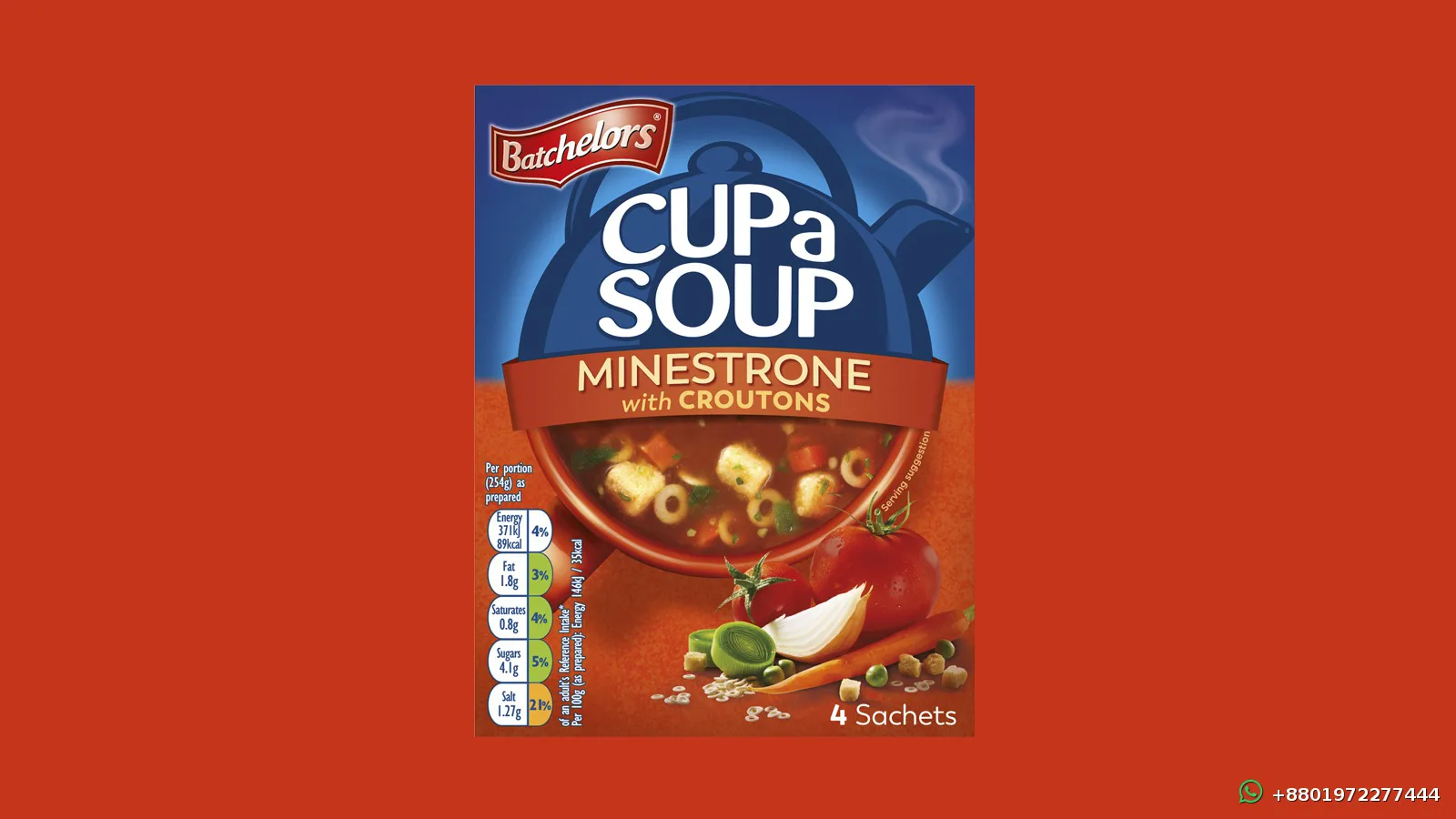 Batchelors Cup a Soup Minestrone with Croutons