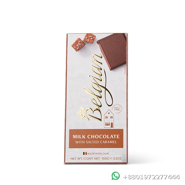 Belgian Milk Salted Caramel Chocolate 100g