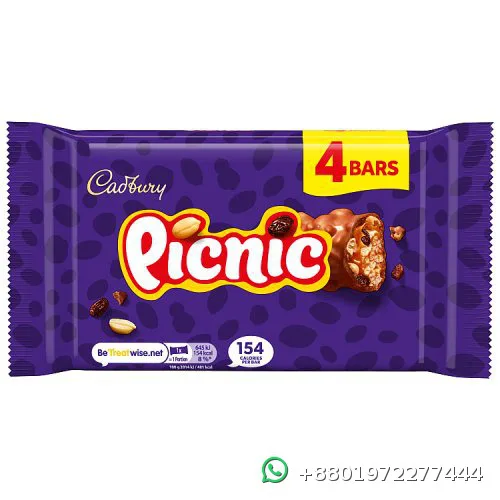 Cadbury Picnic 4 Bars Pack