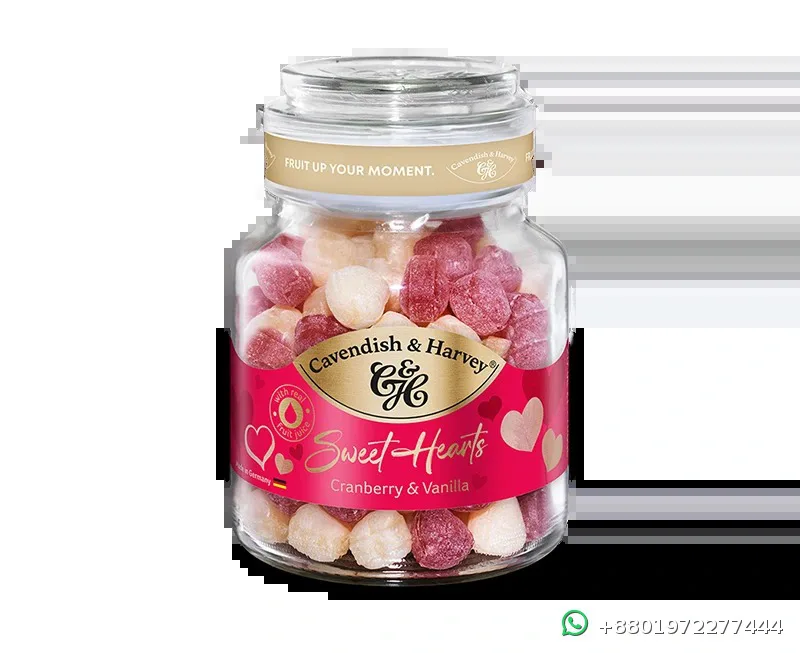 Cavendish & Harvey Sweet Hearts Cranberry & Vanilla 350g