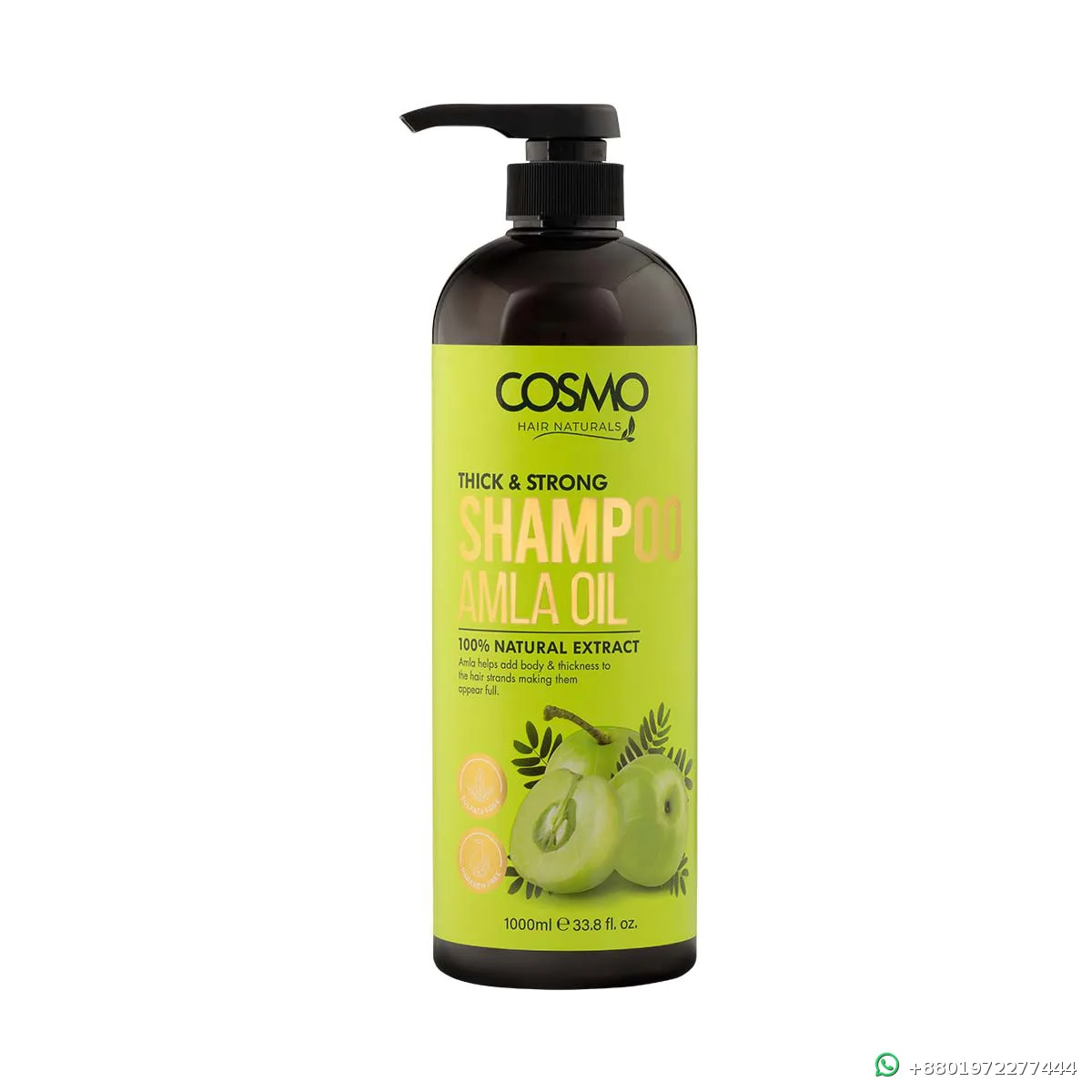 Cosmo Thick & Strong Hair Naturals Shampoo Amla Oil