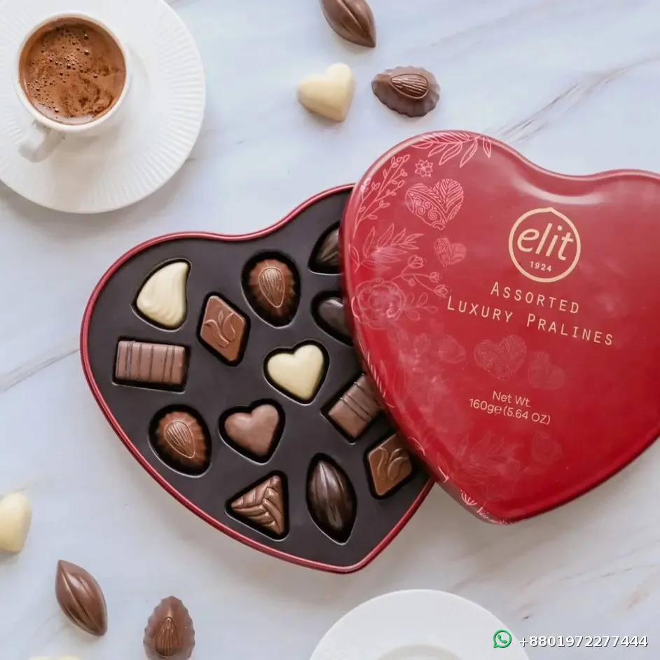 Elit Hearts in Colors Chocolate Praline 160g