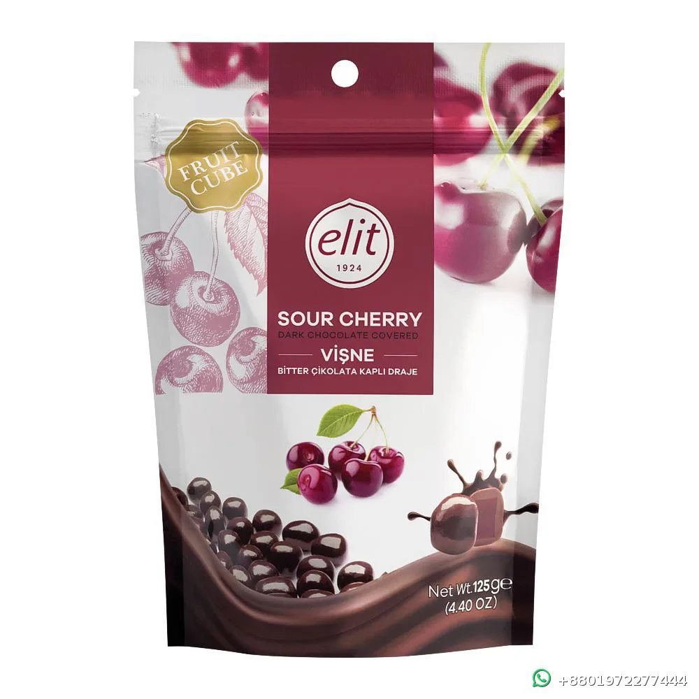Elit Sour Cherry Dark Chocolate 125g