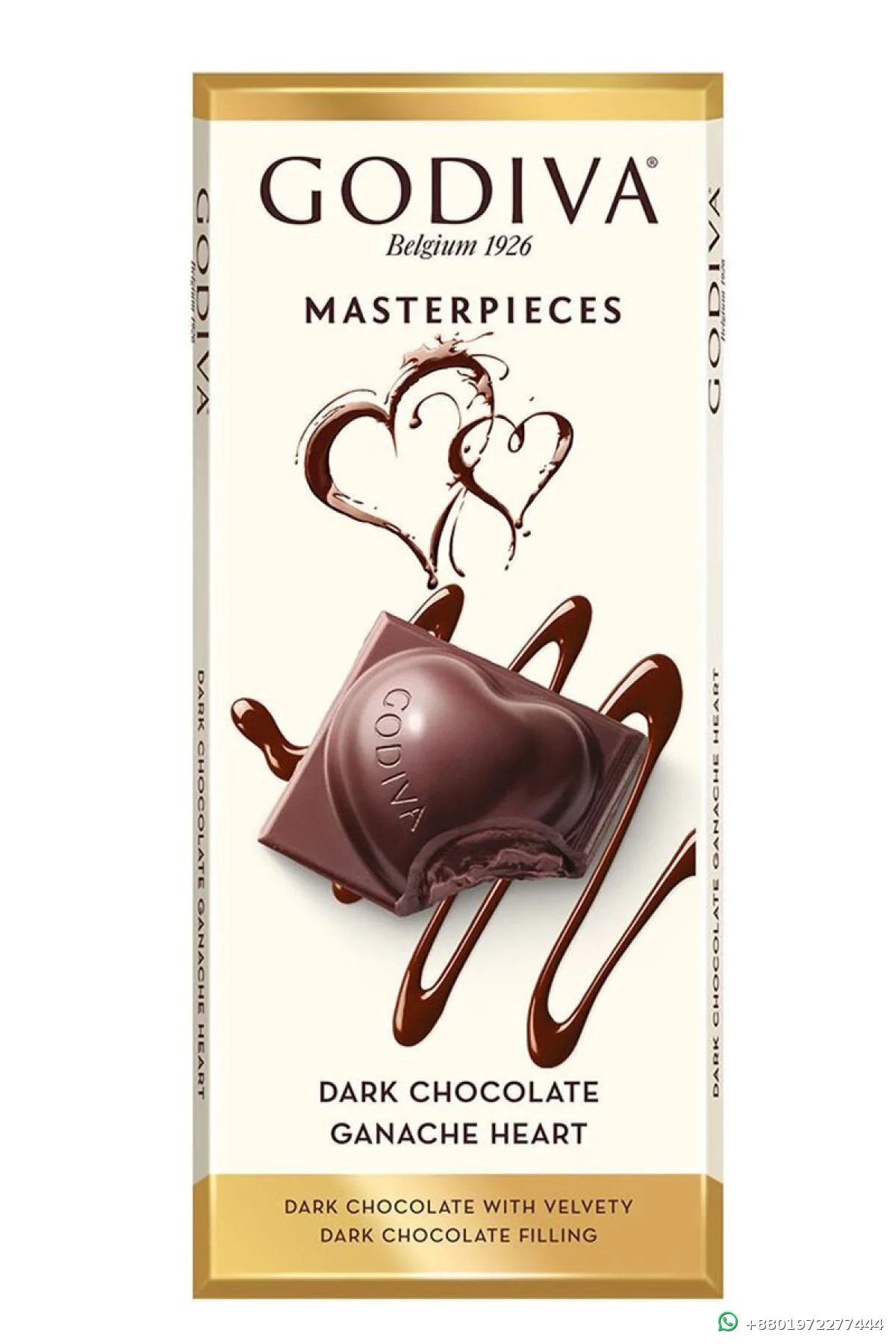Godiva MasterPieces Dark Chocolate Ganache Heart 86g