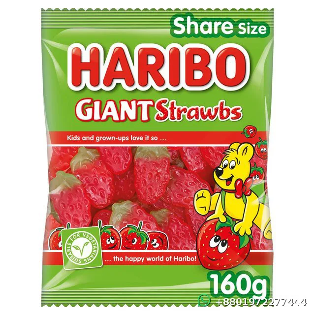 Haribo Giant Strawbs 160g