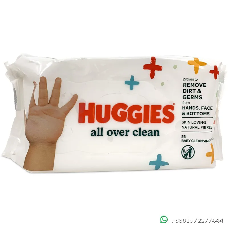 Huggies All Over Clean Baby Wipes 56pcs