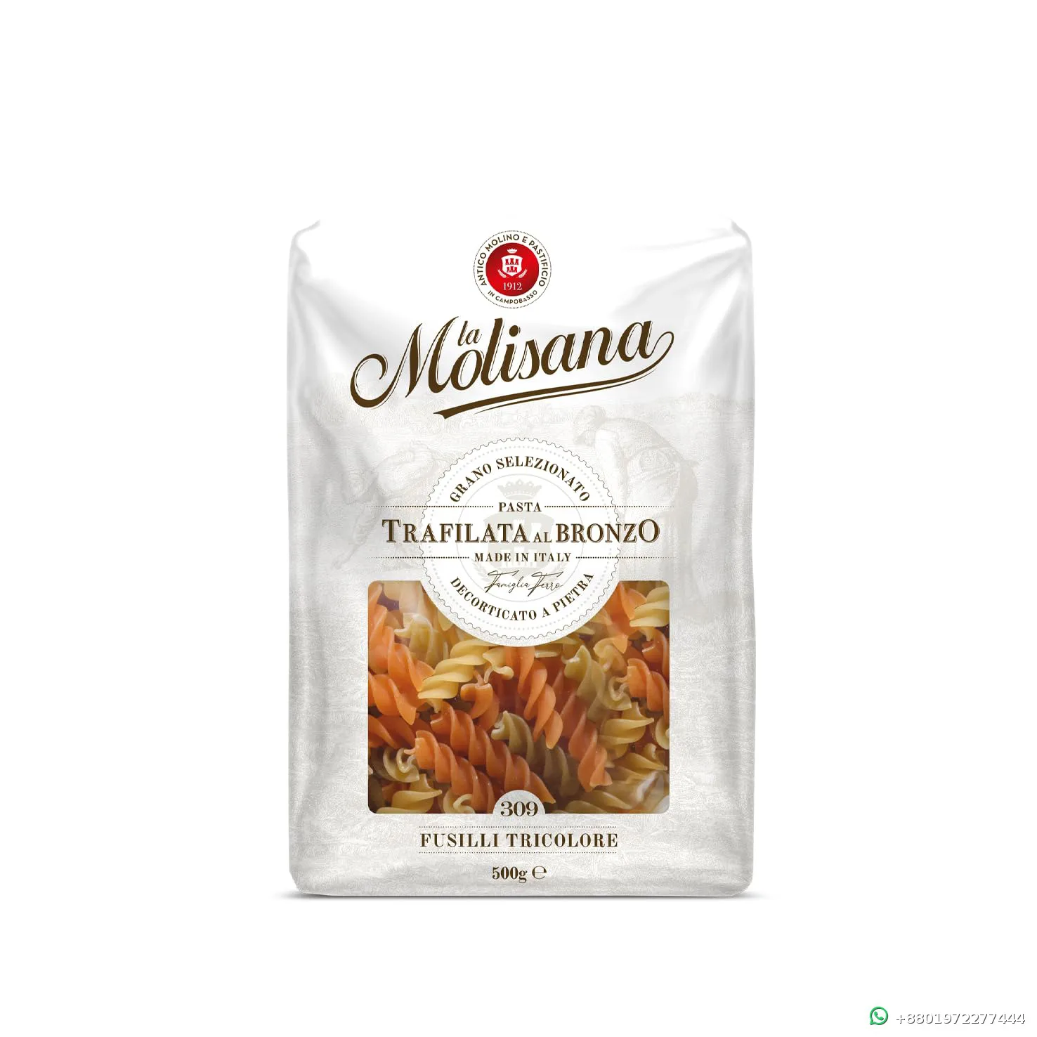 La Molisana Fusilli Tricolore N309 500gm