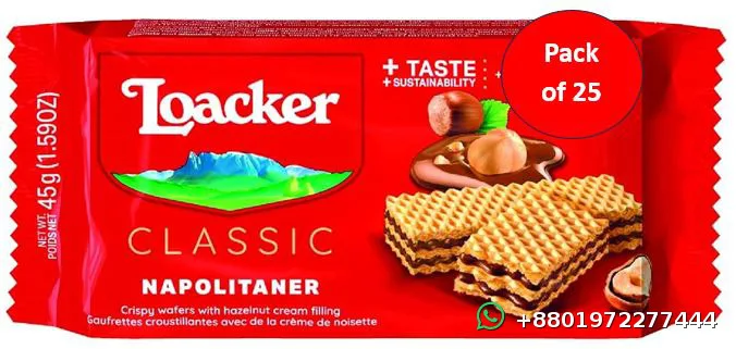 Loacker Wafer Napolitaner 25pcs 1125g