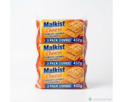 Malkist Cheese Crunchy Layered Crackers 3 Pack Combo 432g