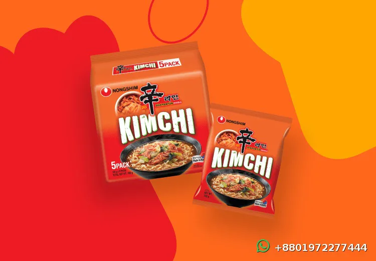Nongshim Kimchi Shin Noodle Soup 5 Pack 600g