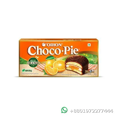 Orion Choco Pie Real Orange 12pcs Box