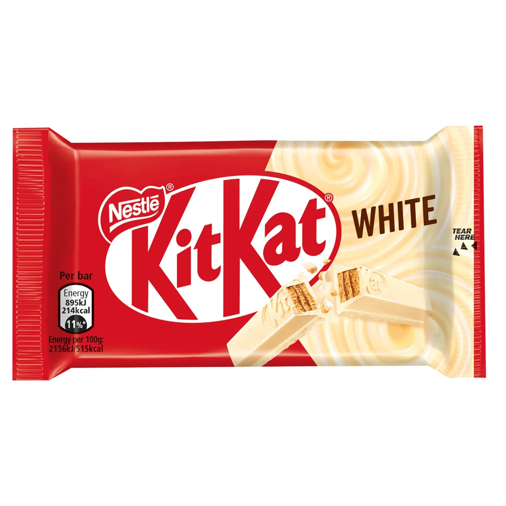 Kitkat White Chocolate Four Fingers 24pcs UK