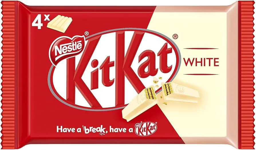 Kitkat White Chocolate Four Fingers 24pcs UK
