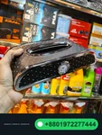 Premium Car Tissue Box With Watch – Black