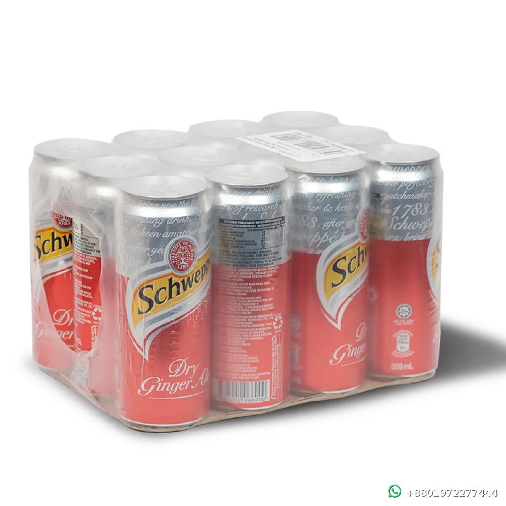 Schweppes Dry Ginger Ale 330ml 12 Pieces