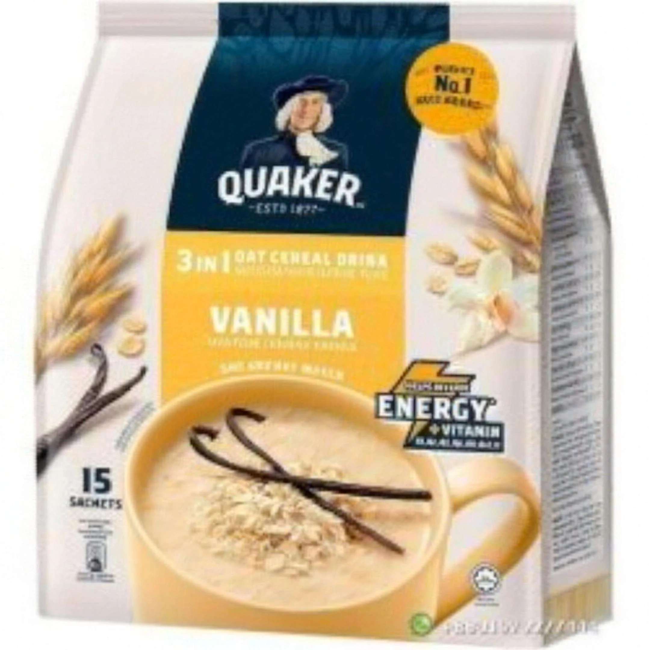 Quaker 3in1 Oats Cereal Drink Vanilla Flavour