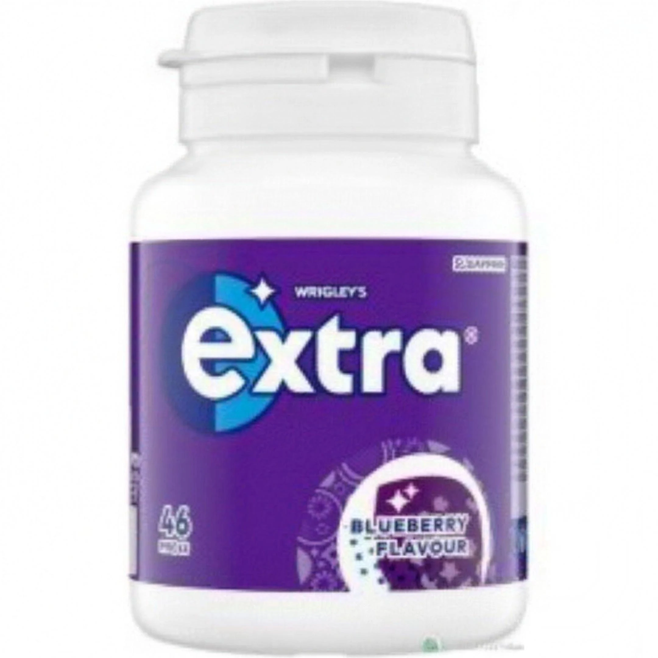 Extra Sugar Free Blueberry Flavour Chewing Gum 46 Pieces