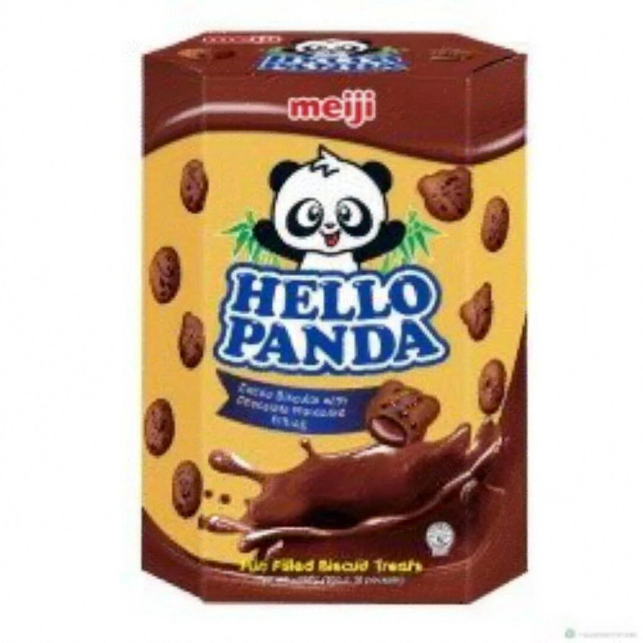 Meiji Hello Panda Cocoa Biscuits with Chocolate Flavour Filling