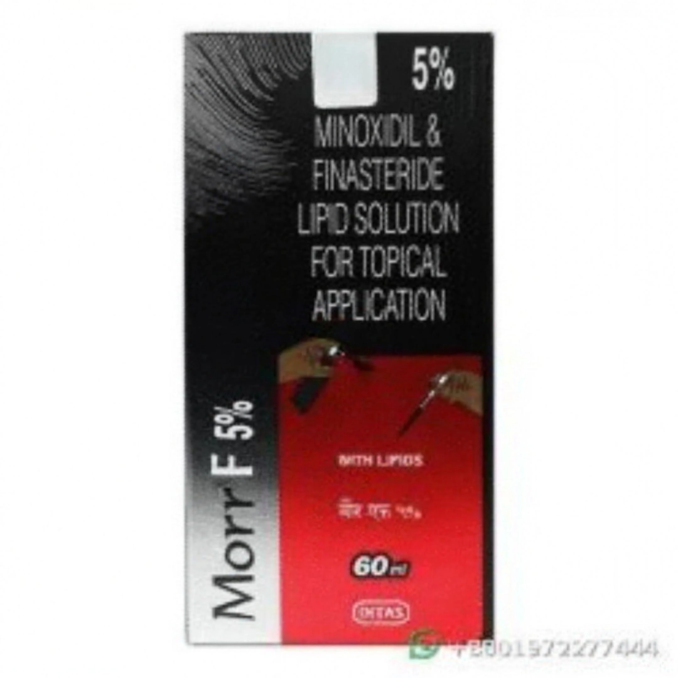 MorrF Minoxidil 5% Topical Solution with Finasteride 0.1%