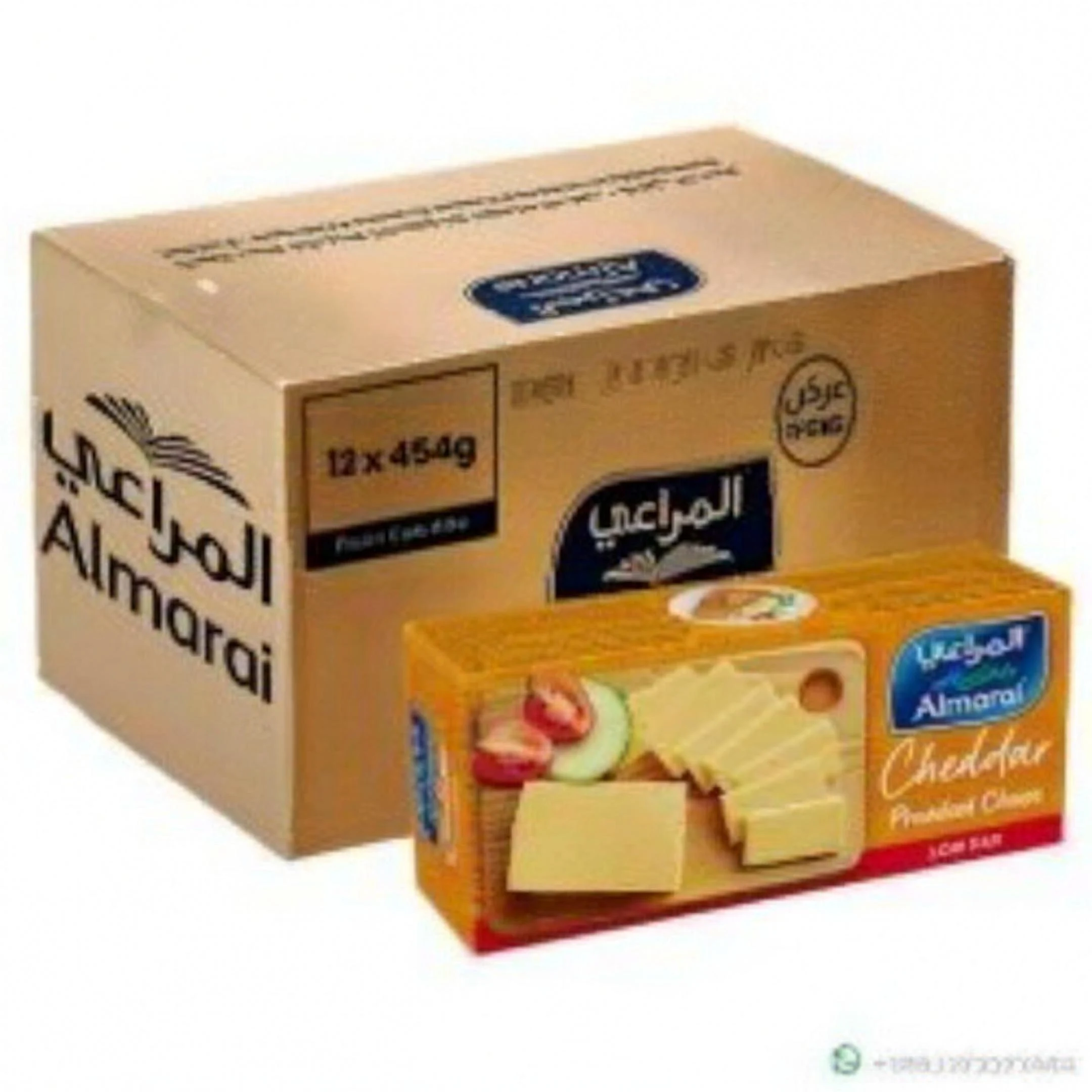 Almarai Cheddar Processed Cheese Low Fat 454gm