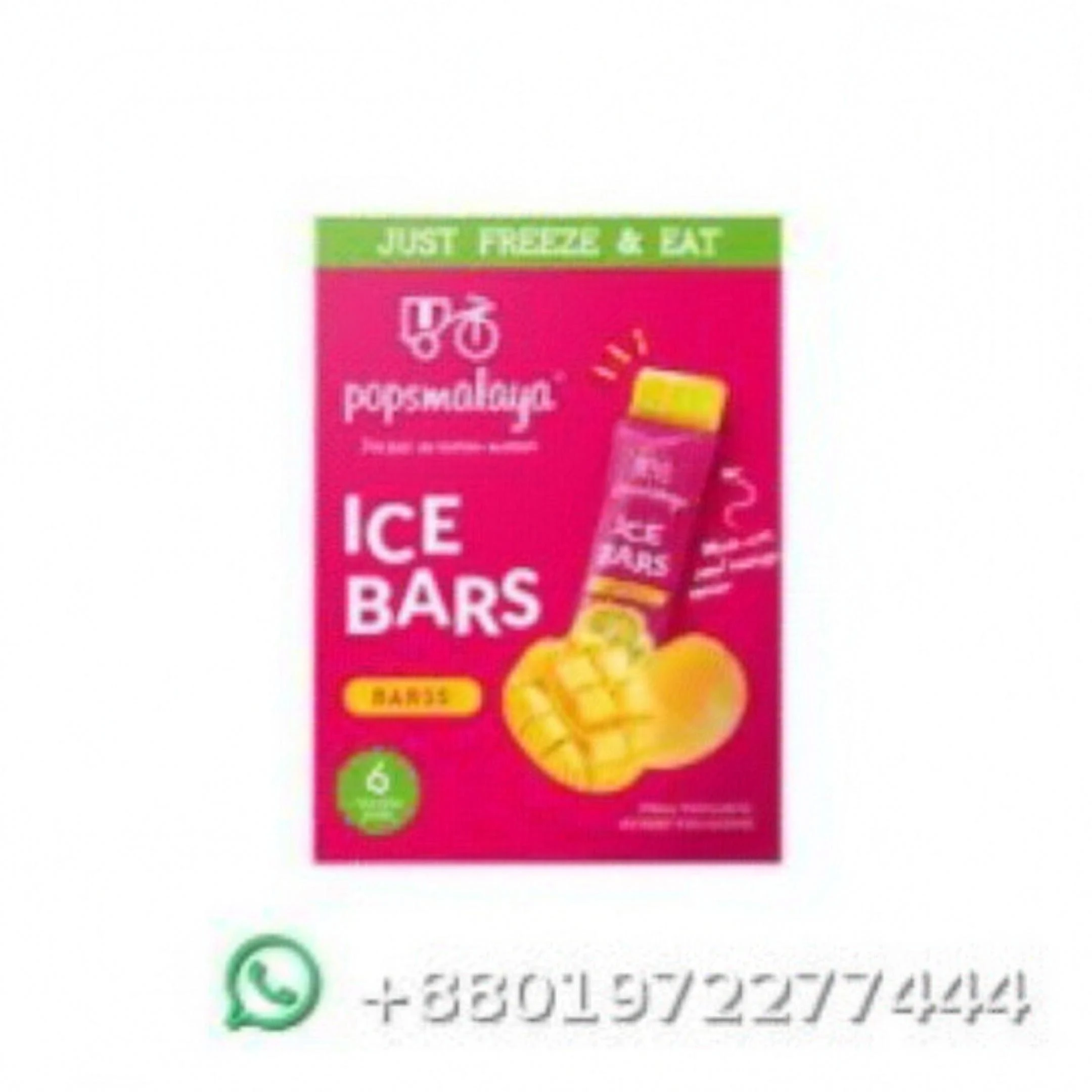 Popsmalaya Ice Bars Mango 6 pcs