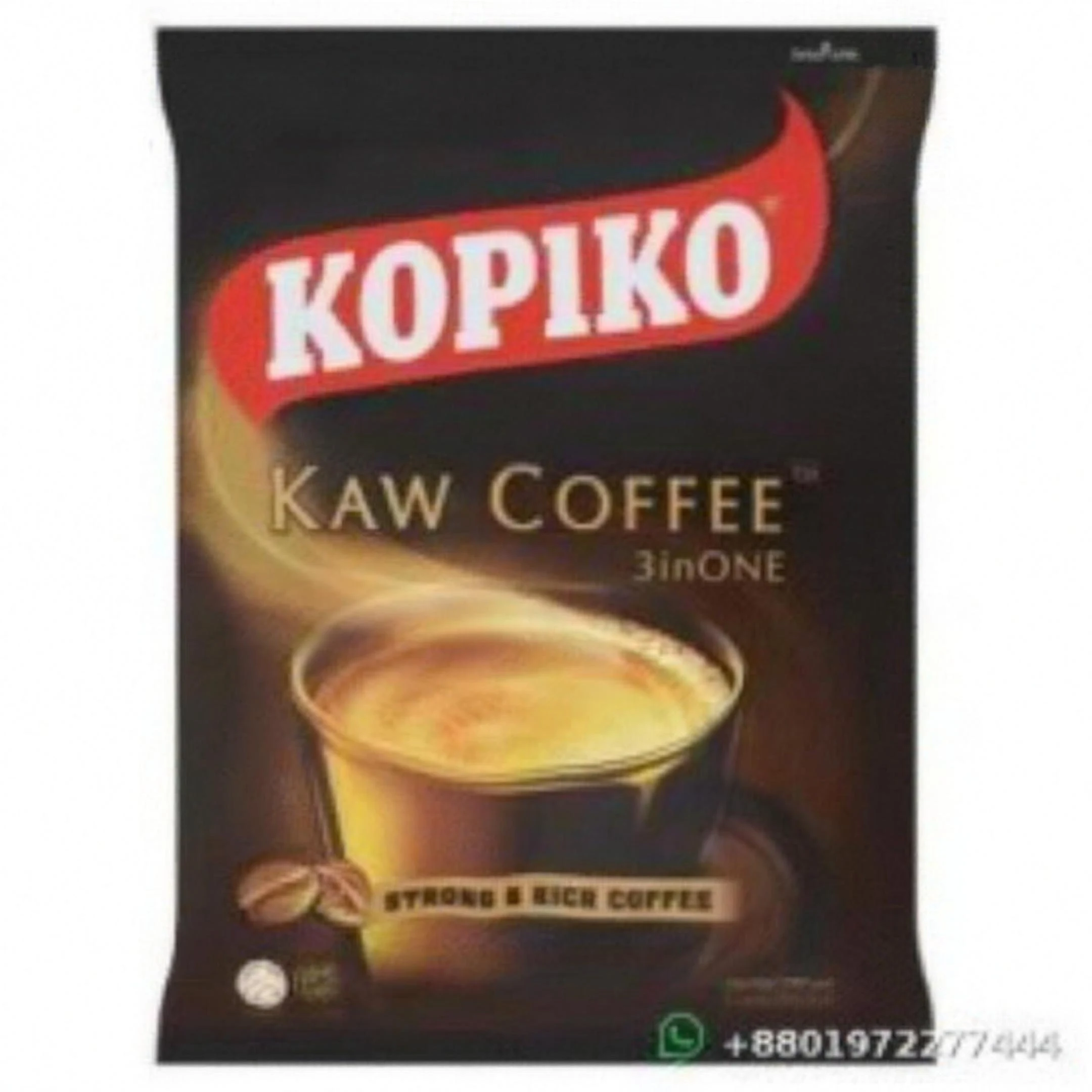 Kopiko Kaw Coffee 3 in 1 Strong and Rich Coffee
