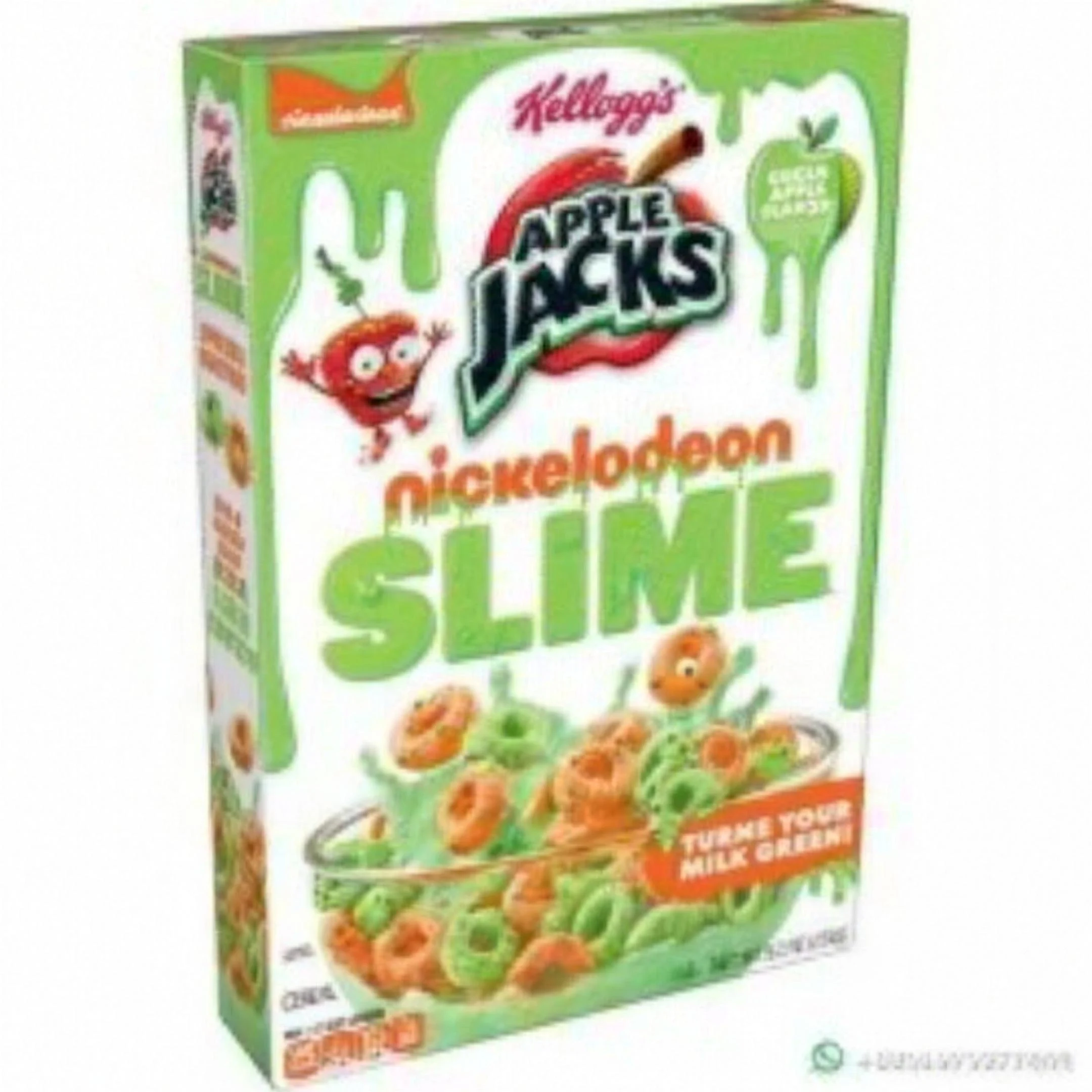 Kellogg's Apple Jacks Nickelodeon Slime Cereal