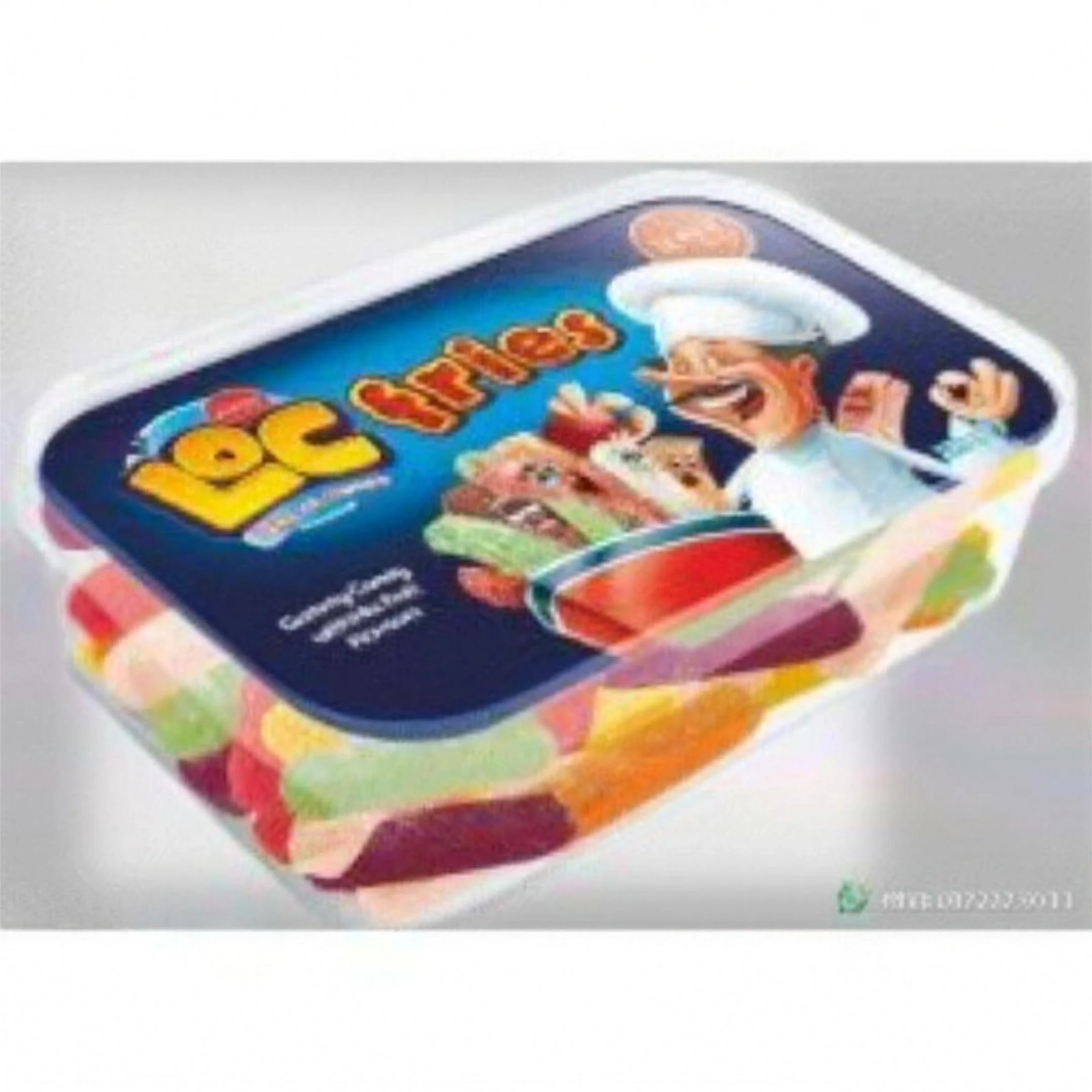 JOUY & CO Fries Sugar Coated Gummy Candy with Mix Fruit Flavor