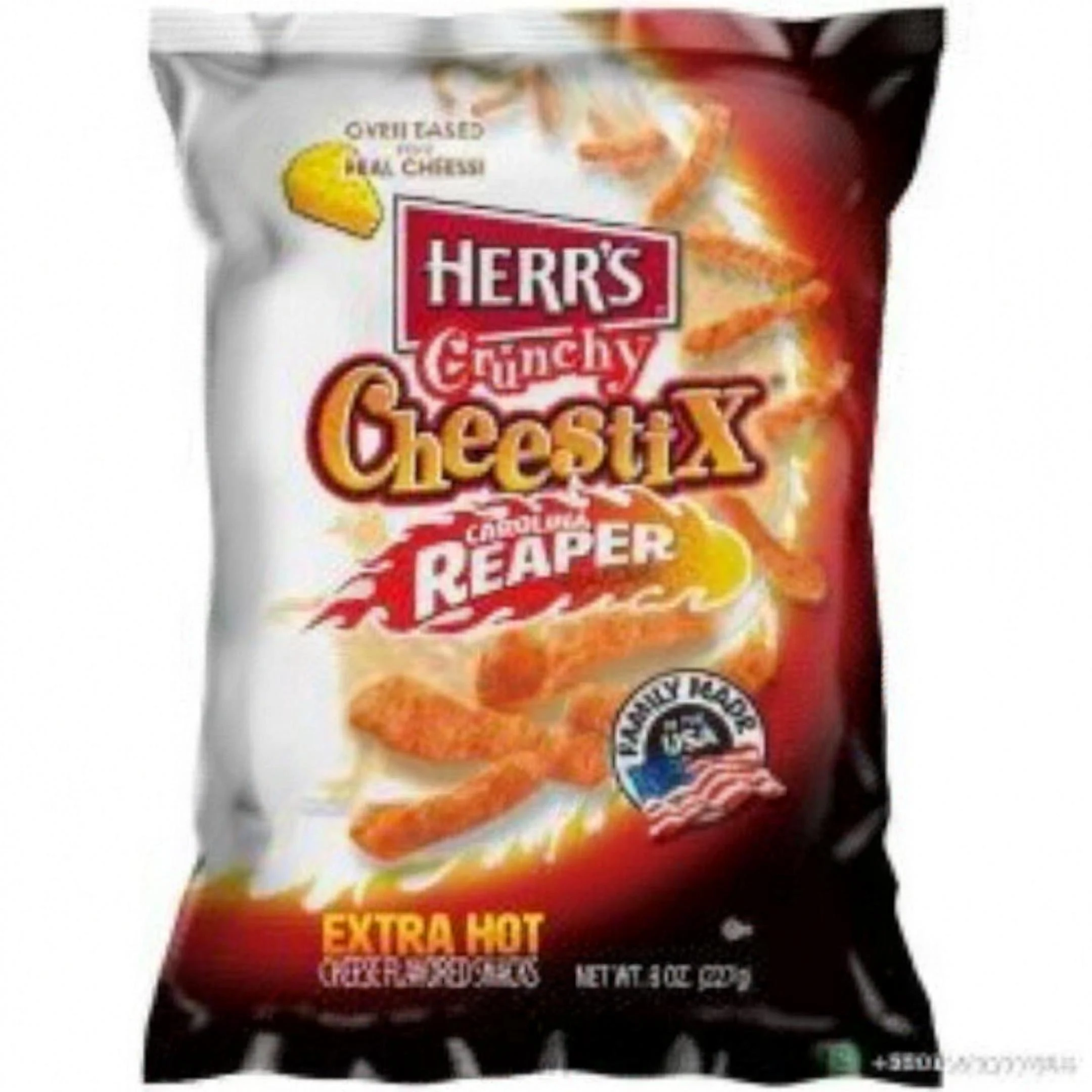 Herr's Crunchy Cheestix Carolina Reaper Extra Hot Snacks