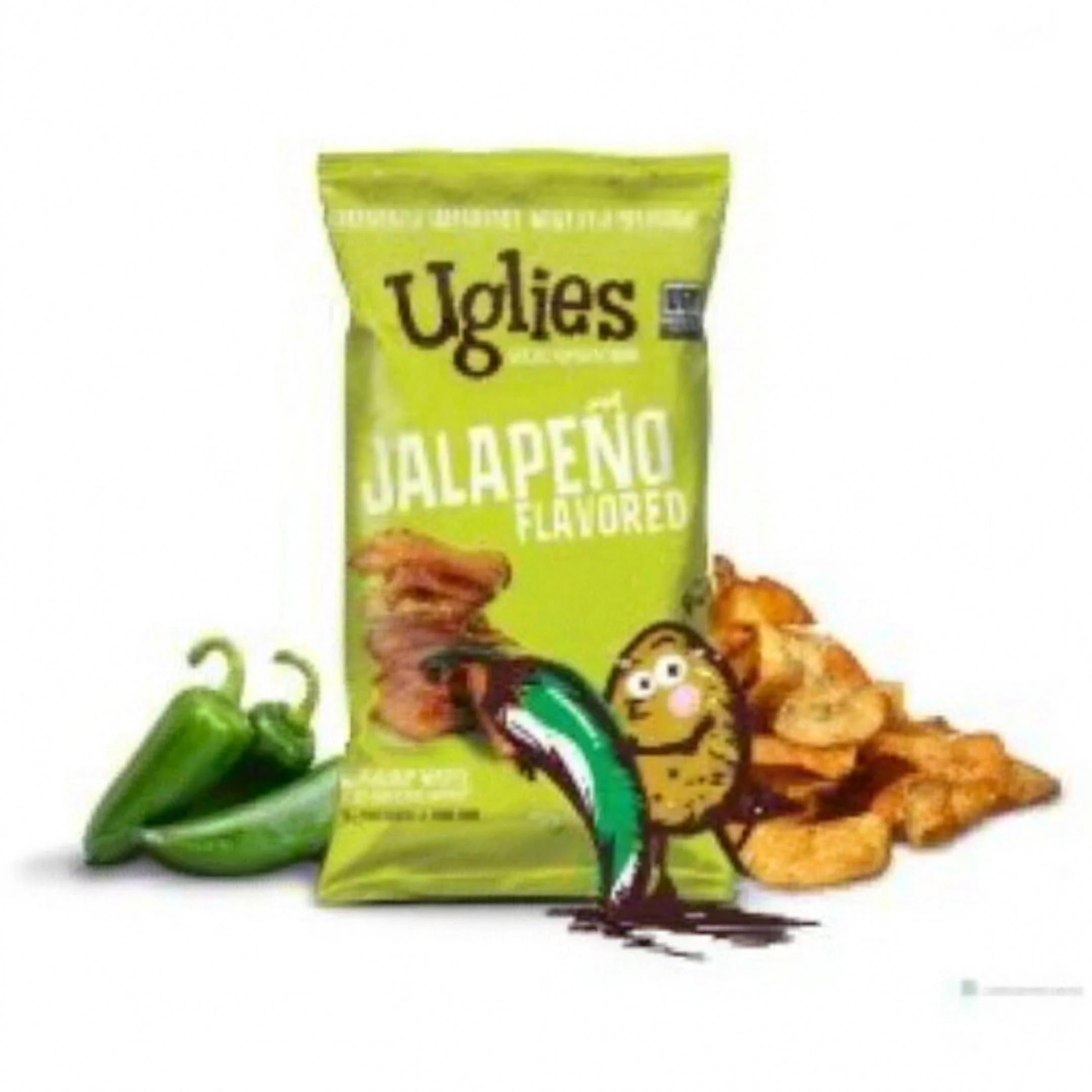 Uglies Kettle Chips Jalapeno 170g