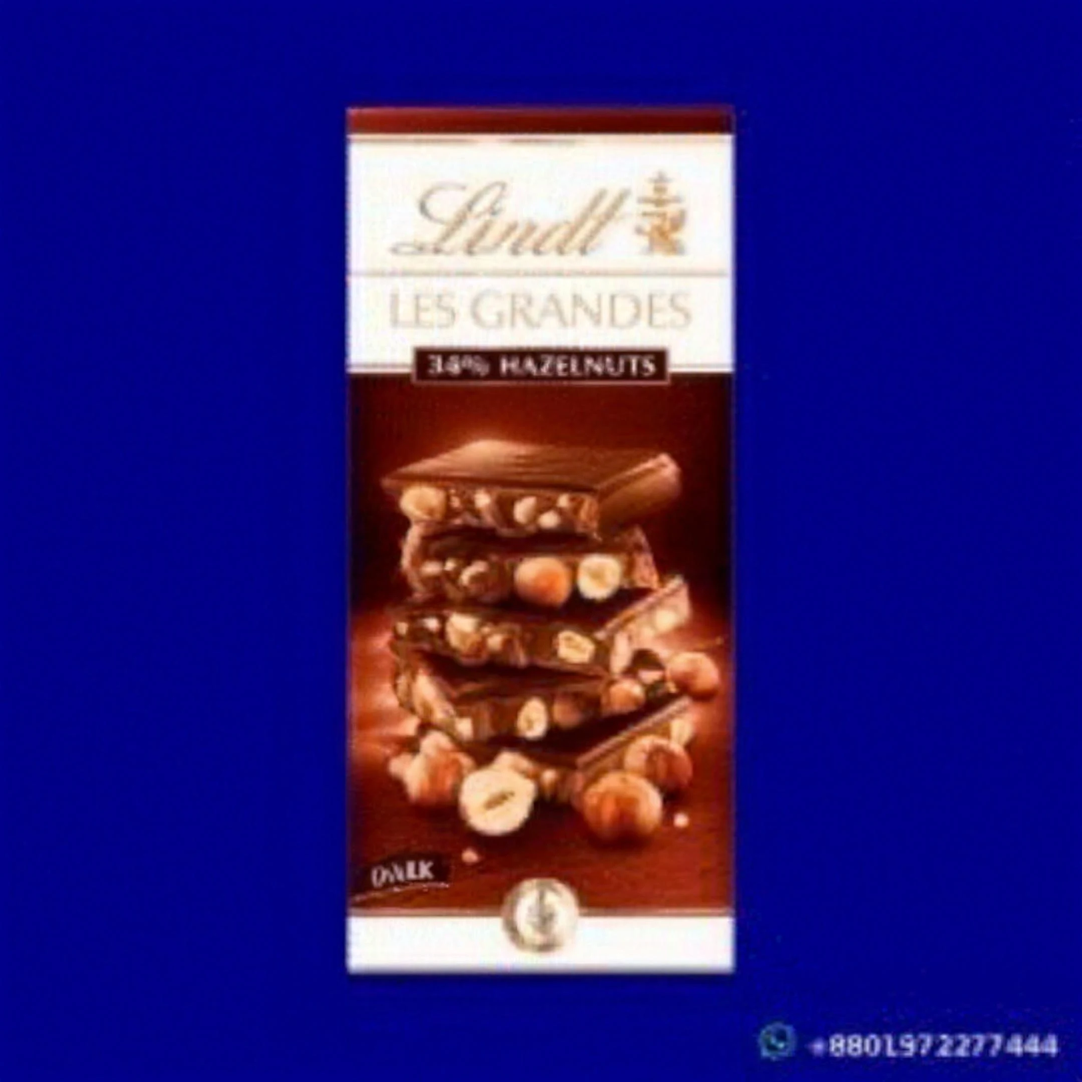 Lindt Les Grandes Hazelnuts Dark Chocolate 150g