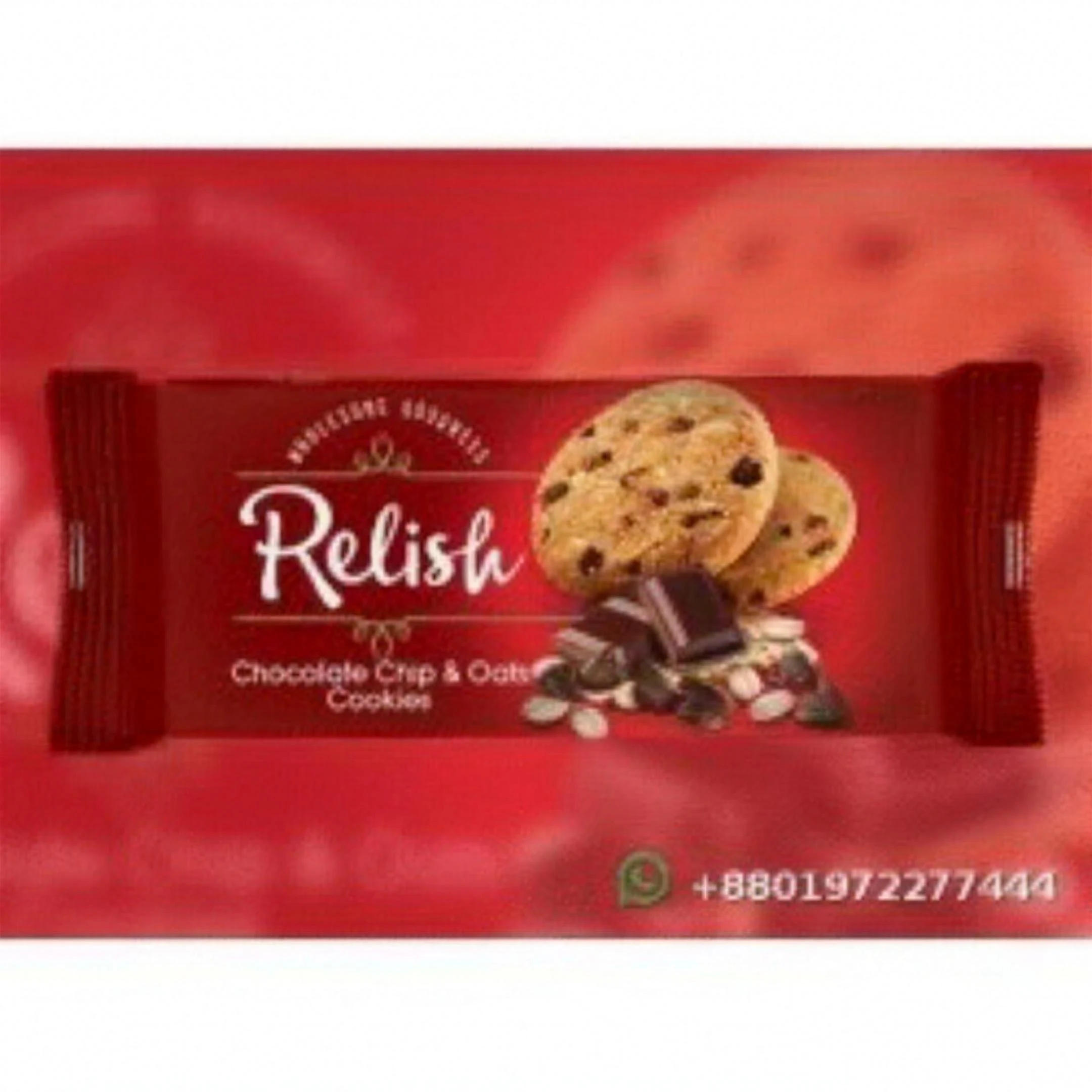 Relish Chocolate Chip & Oat Cookies 252g